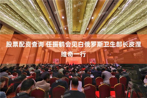 股票配资查询 任振鹤会见白俄罗斯卫生部长皮涅维奇一行
