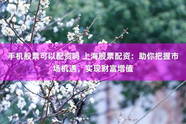 手机股票可以配资吗 上海股票配资：助你把握市场机遇，实现财富增值