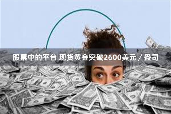 股票中的平台 现货黄金突破2600美元／盎司