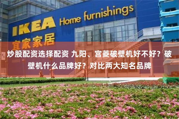 炒股配资选择配资 九阳、宫菱破壁机好不好？破壁机什么品牌好？对比两大知名品牌