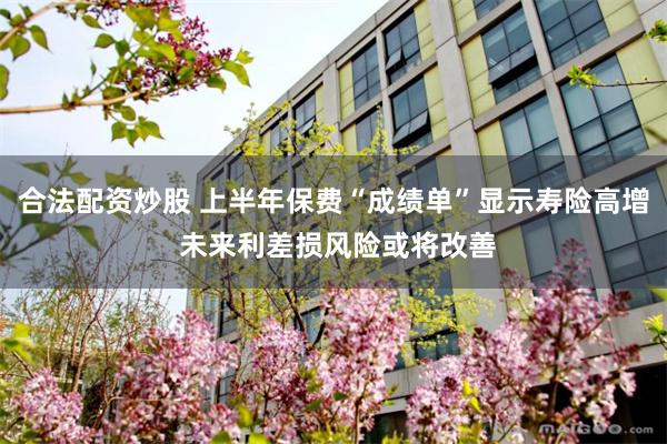 合法配资炒股 上半年保费“成绩单”显示寿险高增 未来利差损风险或将改善