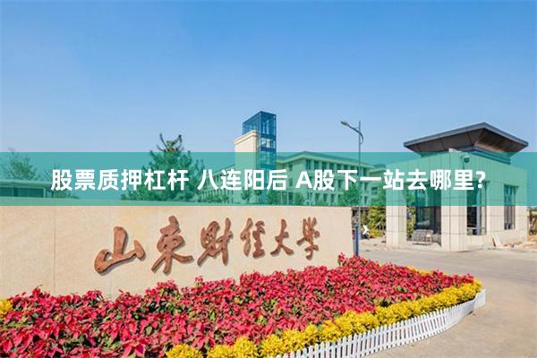 股票质押杠杆 八连阳后 A股下一站去哪里?