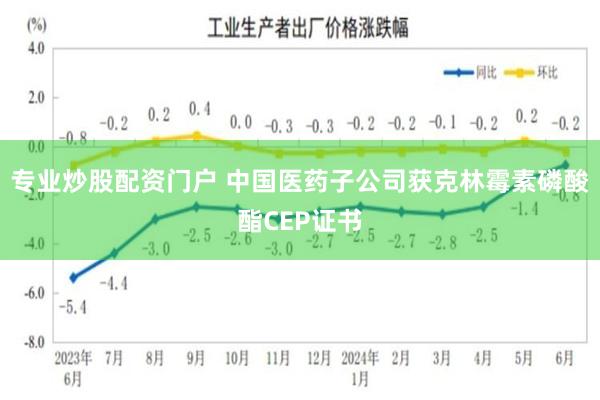 专业炒股配资门户 中国医药子公司获克林霉素磷酸酯CEP证书